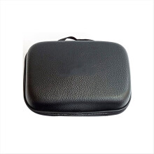 Bolsa para carretel de pesca em couro sintético, resistente a impactos e à prova d'água, 28x20x14cm