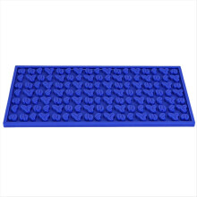 Barmat 30x15x0,8 cm, voedselveilig siliconen, antislip, morsmat voor de bar, donkerblauw
