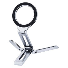 Tripé magnético multifuncional dobrável para celular, suporte portátil para celular para mesa, ideal para gravação de vídeos e viagens.