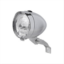 Fahrradscheinwerfer, Mountainbike-Retro-Scheinwerfer, 3 LED-Fahrlichter, Frontbeleuchtung, Nachtfahrausrüstung, Silber