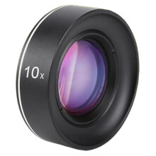 Objectif macro longue portée pour smartphone (3-12 cm) : portrait macro sans distorsion et plein écran.