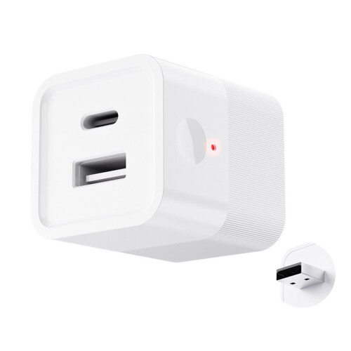2-i-1 Smart WiFi Micro-USB Adapter Switch 5V Mini USB Strømadapter Smart Life Control USB