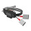 Array fiberoptisk sensor, envejsprobeforstærker, 12-24V DC matrix optisk fotoelektrisk kontaktsensor 4