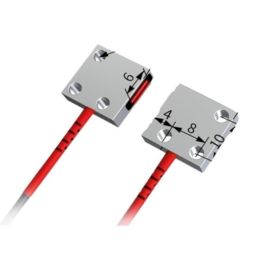 Array fiberoptisk sensor, envejsprobeforstærker, 12-24V DC matrix optisk fotoelektrisk kontaktsensor 1