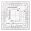 Square Coordinate Scale Protractor for Land Navigation, Style UTM/MGRS Coordinate Scale 1