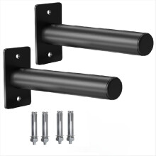2 juegos de soportes para placas de pesas de pared, soportes para placas de pesas, soportes para placas de barra