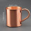 Copper Mugs (410ml), Handcrafted Pure Solid No Lining Finish Mug, Smooth Rounded Lip Ergonomic Handle 2pc 2