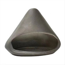 Porta incenso in ceramica, ciotola per incenso fatta a mano, vassoio per bruciare salvia, brucia incenso per yoga - compatibile con bastoncini, nero