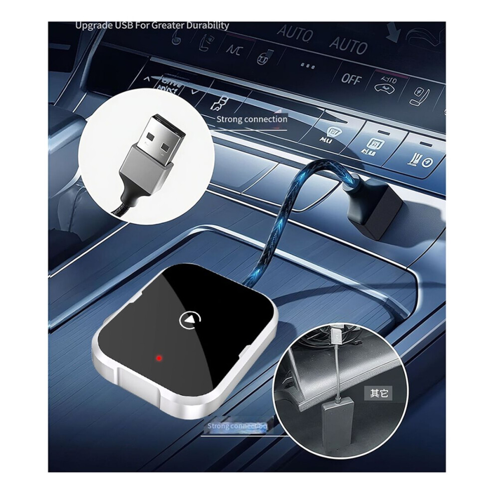 Adaptateur Sans Fil CarPlay & Android Auto 2-en-1 USB/Type-C, Bluetooth Wifi - Accessoires Téléphone & Objets Connectés