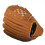 Luva de treino para softball e beisebol para canhotos, ideal para arremessadores, com bolso para a mão esquerda, 26,7 cm (10,5 polegadas), marrom. 5