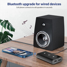 A2 Lydadapter Bluetooth 5.1 Modtager og Sender Plug and Play med 3,5 mm Lydkabel