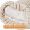 Conjunto de gorro, cachecol e luvas de inverno para mulheres, com gorro de pompom e cachecol comprido, acessórios estilosos 3 em 1. 5