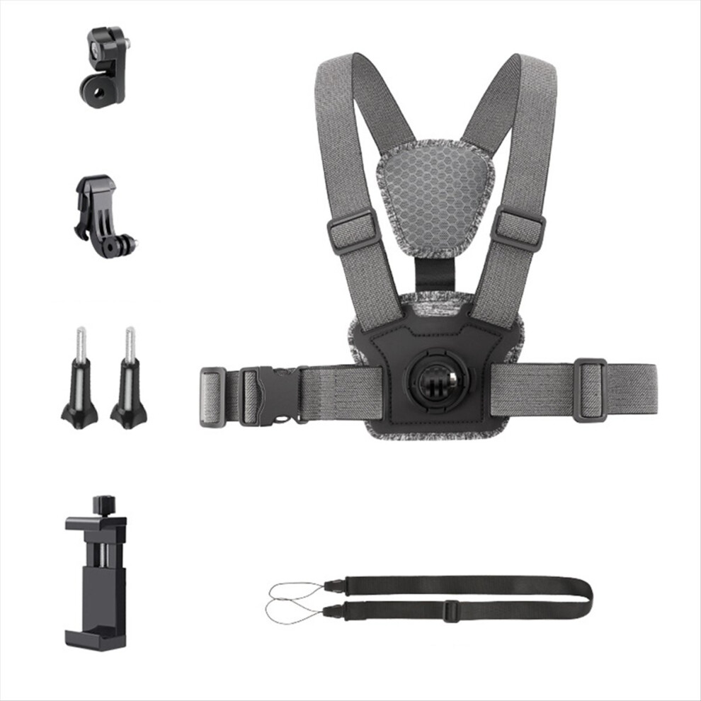 Adjustable Chest Mount Harness Strap For Action Camera Accessories Combo D 4853870929225