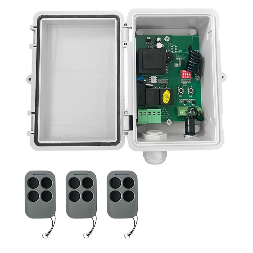 Ac220v Roller Shutter Control Board +3Xremote Control Tubular Motor Receiver For Garage Door Remote Control Opener 4853870939361