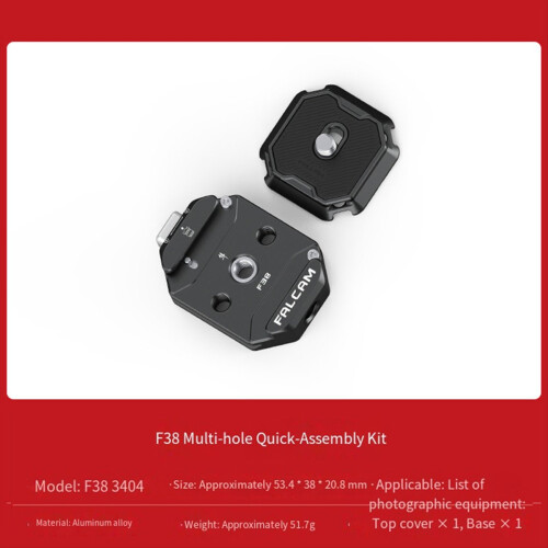 Til F38 Pro Multi-Hole Quick Release Plate Kit til Base til DSLR-kamera Stativ Gimbal 2