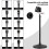 Suporte de mesa telescópico com pescoço de ganso para microfone, compatível com SM57 e outros modelos. 5