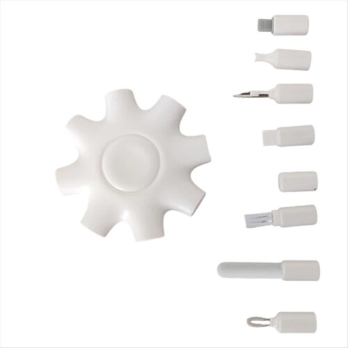Kit de limpieza para puerto de carga de teléfono celular.