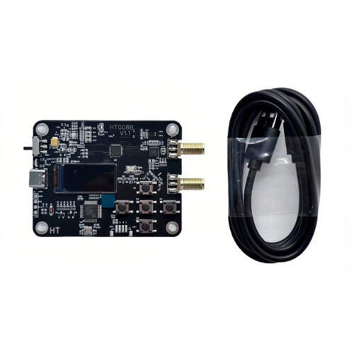 HT008B MAX2871 Gerador de Sinal de Saída Dupla 50MHz-6400MHz com Tela OLED de 0,96 polegadas