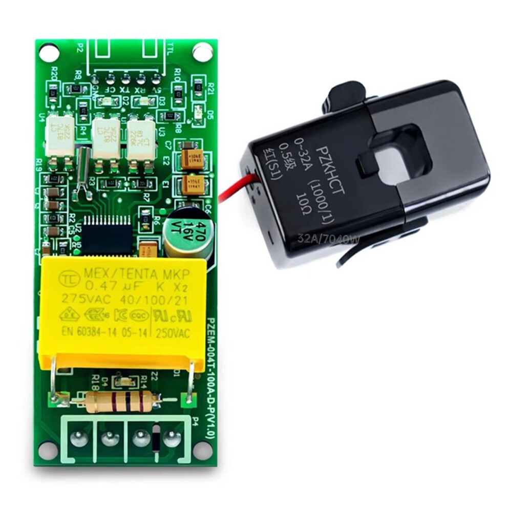 Pzem-004T Ac Digital Voltmeter Ammeter Wattmeter Power Frequency Test Module Ttl Serial Pin Array Version A 4853870957860