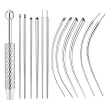 Piercingkuglegreb, 14g 16g 18g 20g Piercingkonus, stålpiercingskifteværktøj til ørestikker
