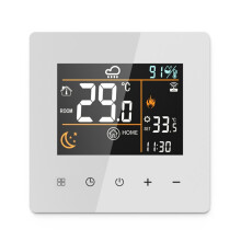 Tuya Smart Thermostat 25A WiFi Elektrische Verwarming Temperatuurregelaar voor Thuis Domotica Wit