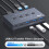 USB3.2 Switcher KVM Switch Shared Controller Adapter 10Gbps Rate Fit Computer Laptop Mouse Keyboard Share 4 USB Ports 5