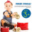 1 Par de Címbalos de Dedo de 7cm/2,75 polegadas em Latão, Mini Címbalos de Mão para Prática Musical Infantil, Instrumento Orff 5