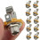 10 st. reservdelar till elgitarr, monojack, 1/4" 6,35 mm ingångsjack 3