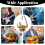 10 st. reservdelar till elgitarr, monojack, 1/4" 6,35 mm ingångsjack 5