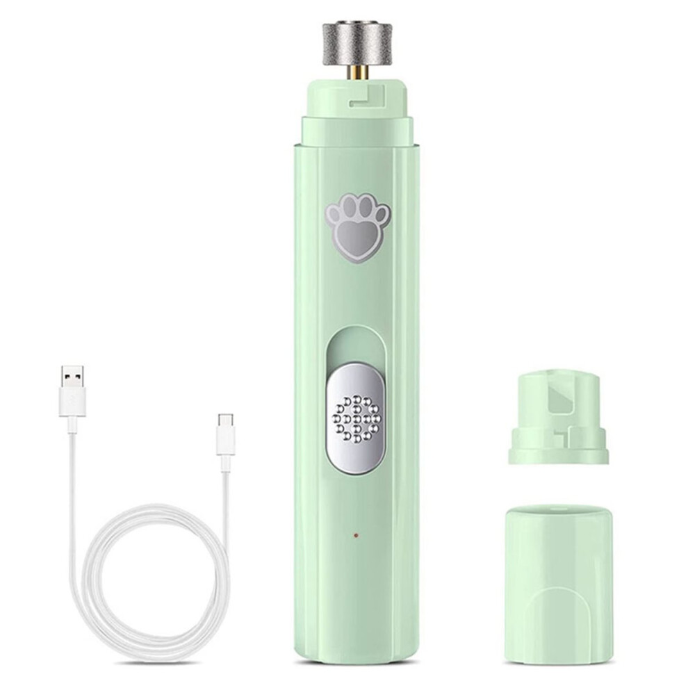 Electric Dog Nails Grinder Pet Nails Clipper Chargeable Pet Nails Trimmers Painless with Polisher Wheel for All Pets