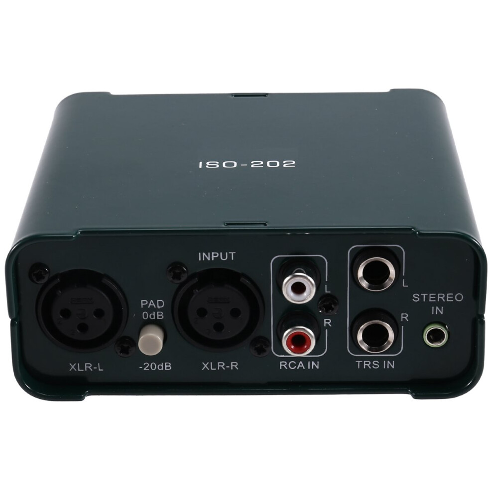 Stereo Audio Noise Isolator Signal Filter Unbalanced And Balanced Multi-Interface Mixer Noise Elimination 4853870971637