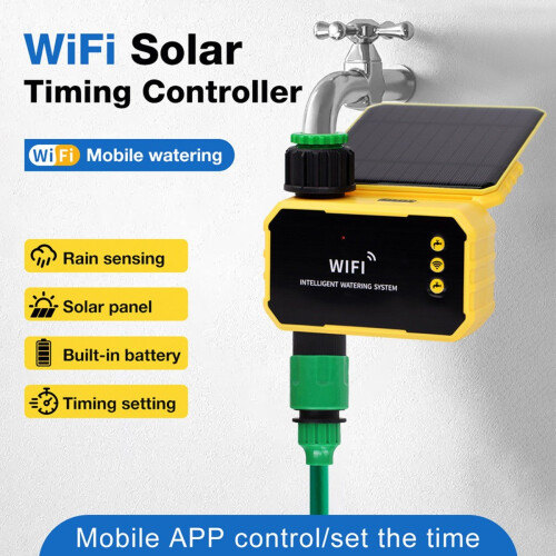 WIFI Solar Irrigation Timer Smart Life APP Automatisk vandingssystem til have Udendørs vandhaneventilcontroller ZigBee 2
