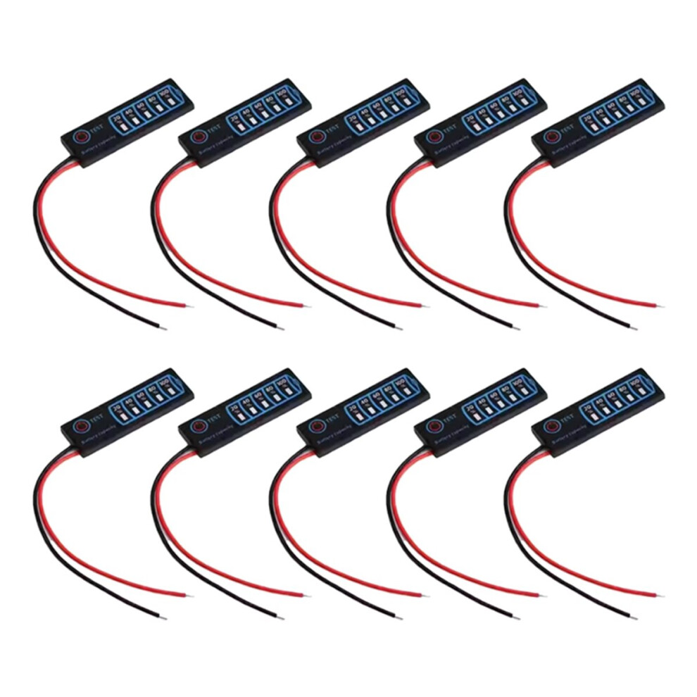 10Pcs Battery Power Indicator 3S Ternary Lithium Battery Lithium Iron Phosphate Lead-Acid Battery Capacity Display 4853870958195