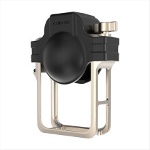 For 360 Quick Release Metal Cage with Cold Shoe Mount Lens Silicone Protective Case for 360
