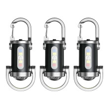 2-in-1-Taschenlampe und Powerbank: Mini-Schlüsselanhänger-Taschenlampe mit Multifunktionslicht für Outdoor-Aktivitäten wie Camping und Bergsteigen