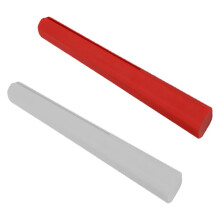 Conjunto de 2 espátulas para tubos, vermelhas e brancas, ideais para loções, molhos, ração para animais de estimação e muito mais.