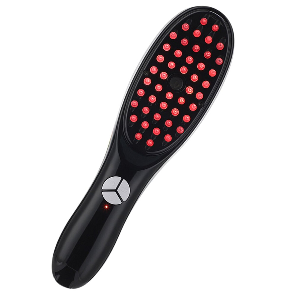 Unisex Blue,Red Electric Hair Growth Instrument Nano Atomized Scalp Hair Care Massage Comb Red And Blue Light Vibration Hair Growth Comb