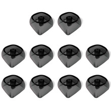 10Keys MOA 1U Keycap Transparents PC Crystal Blank Keycaps for MX Switches Gaming Keyboard Transparent Black