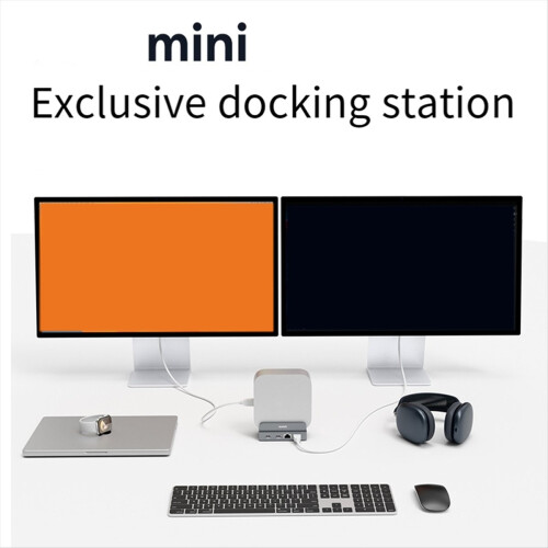 10-i-1 för Mini Type C-docka 10 Gbps SSD-kabinett Stöder 8 TB M.2 NVME/SSD för Mini/Pro 1