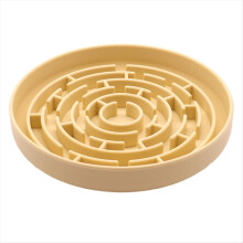 Tigela Antiderrapante para Cães - Alimentador de Silicone para Animais de Estimação com Ventosas, Design Antiderramamento para Filhotes, Amarela