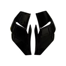Carenagem frontal de motocicleta com aletas alares para YZF-R7 YZF R7 2021-2023 - Kit de proteção aerodinâmica com detalhes brilhantes