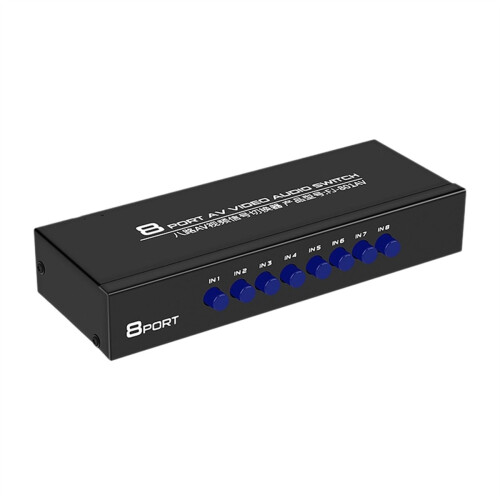 8-vejs AV-switch-udgang Kompositvideo L/R-boks til DVD
