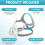 Replcement Cushion, Frame, Headgear, Clips Assembly for Frame System Full-Face Mask (M) CPAP Parts 5