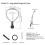 Supporto magnetico da collo per smartphone, cinturino regolabile, POV/Vlog a mani libere, per e Android 4