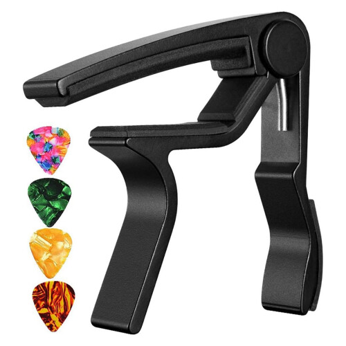 2 st gitarrkapo gitarrklämma för akustisk elgitarr ukulele 1