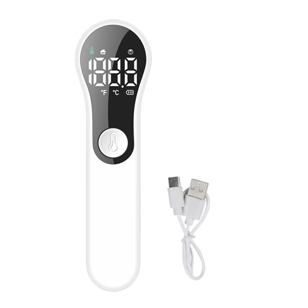 Temperature Gauge for Adults, Infrared Touchless Thermometer, Digital 2-in-1 Forehead and Object Measuring Device