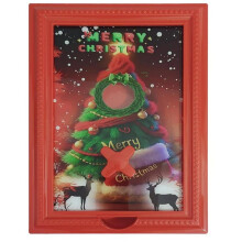 Lijst met snoepdispenser, kerstorganizer, woondecoratie, kerst snoepdoos, dispenser, fotolijst voor automaat, bonen en ontbijtgranen