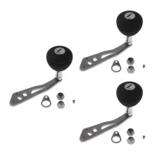 Kit com 3 manivelas de reposição para carretel com botão antiderrapante em EVA, manivela universal para a maioria dos carretéis de pesca.