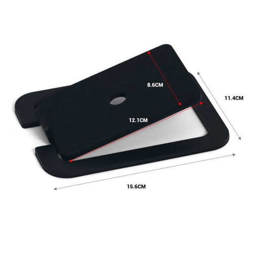 Suporte de mesa para alto-falantes de computador com ângulo inclinado, em metal, para acessórios de áudio de 3 a 4 polegadas. 2