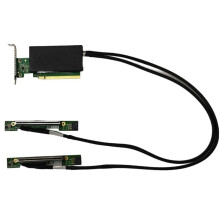 Cavo server scheda grafica GPU Pcle5.0 Cavo dati server GEN5 Pcle5.0 16X a 2 MCIO Adattatore PCIE5.0 Backplane B